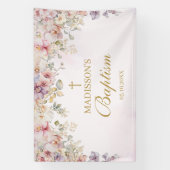 Religious Celebration Floral Orchids backdrop 横断幕 (縦)