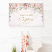 Religious Celebration Floral Orchids backdrop 横断幕 (インサイチュ)