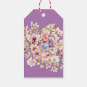 Religious Celebration Floral Orchids purple ギフトタグ (裏面)