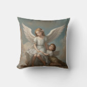 Religious Child Angels Pillow クッション (正面)