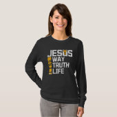 Religious Christian Bible Quotes Biblical Gospel Tシャツ (正面フル)