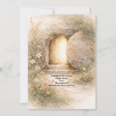 Religious Christian Catholic Jesus Tomb Easter シーズンカード (正面)