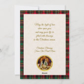 Religious Christian Church Christmas Carol Service シーズンカード (裏面)