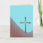 Religious Christian note card empty cross カード (正面)