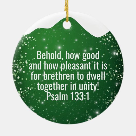 Religious Christian Scripture Divine Passage ⛪️ 🎄 セラミックオーナメント (裏面)
