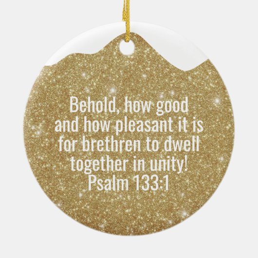 Religious Christian Scripture Divine Passage ⛪️ 🎄 セラミックオーナメント (裏面)