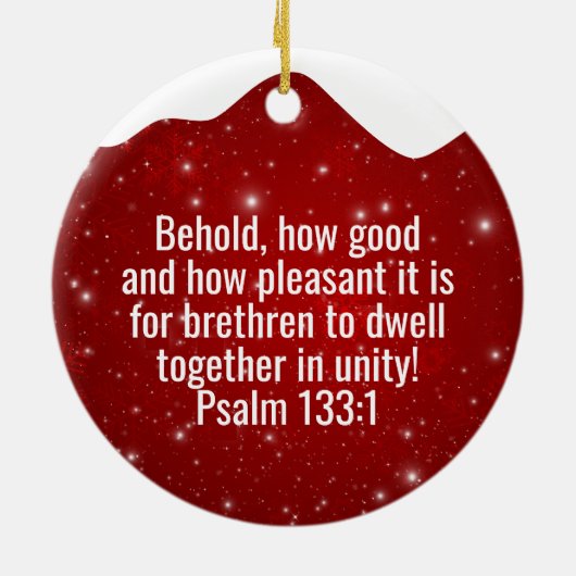 Religious Christian Scripture Divine Passage ⛪️ 🎄 セラミックオーナメント (裏面)