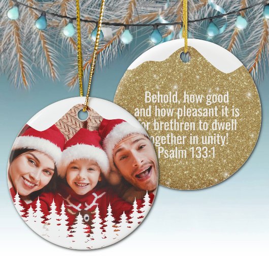 Religious Christian Scripture Divine Passage ⛪️ 🎄 セラミックオーナメント