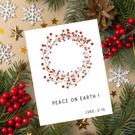 Religious Christmas Card With Bible Verse シーズンカード