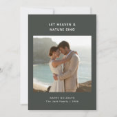 Religious Christmas | Dark Dusky Nelywed Photo シーズンカード (正面)