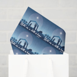 Religious Christmas Nativity Scene Pattern 薄葉紙