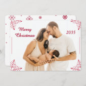 Religious Christmas Photo Card with Scripture  シーズンカード (正面/裏面)