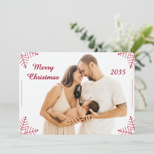 Religious Christmas Photo Card with Scripture  シーズンカード (スタンド正面)