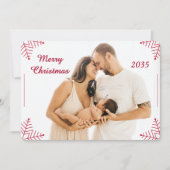 Religious Christmas Photo Card with Scripture  シーズンカード (正面)
