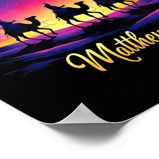 Religious Christmas Wise Men Still Seek Him 3 King ポスター (角)