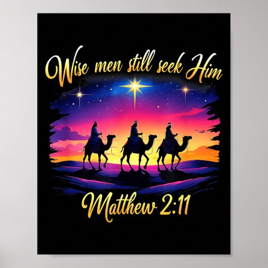 Religious Christmas Wise Men Still Seek Him 3 King ポスター (正面)