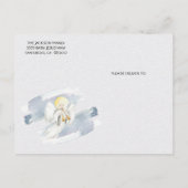 Religious Christmas with baby Jesus, Mary & Joseph ポストカード (裏面)