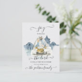 Religious Christmas with baby Jesus, Mary & Joseph ポストカード (スタンド正面)