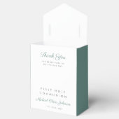 Religious Cross Boy Green First Communion フェイバーボックス (オープン)