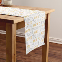 Religious Cross Table Runner