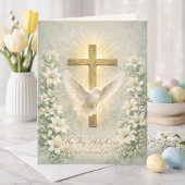 Religious Easter Scripture Lilies Cross シーズンカード