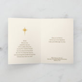 Religious Epiphany Three Kings Prayer Jesus シーズンカード (内部)