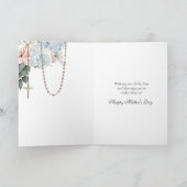 Religious Floral Mothers Day Prayer カード (内部)