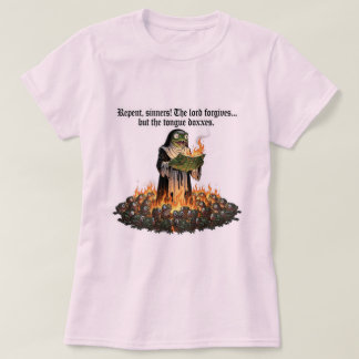 Religious frog funny T-Shirt Tシャツ