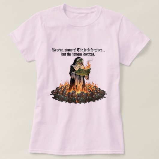 Religious frog funny T-Shirt Tシャツ (デザイン正面)