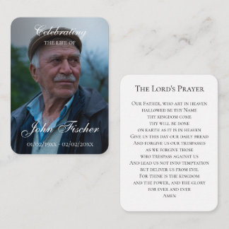 Religious funeral Keepsake photo Prayer card ノートカード