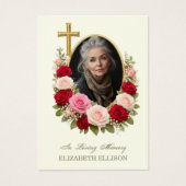 Religious Funeral Memorial Photo Prayer  (正面)