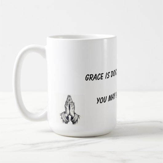 Religious Grace Lifting Mug コーヒーマグカップ (左)