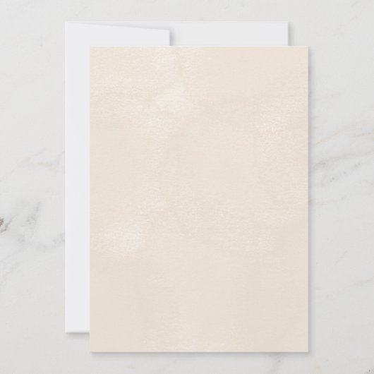 Religious invitation card with floral design 招待状 (裏面)