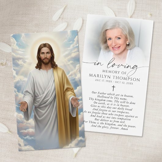 Religious Jesus The Lord's Prayer Card