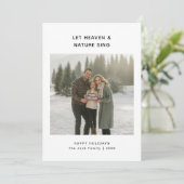 Religious Let Heaven & Nature Sing Family Photo シーズンカード (スタンド正面)