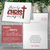 Religious "Merry Christ-mas" Christmas Card カード