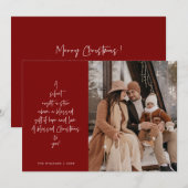 Religious, Merry Christmas, Christian Family Photo シーズンカード (正面/裏面)