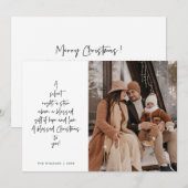 Religious, Merry Christmas, Christian Family Photo シーズンカード (正面/裏面)