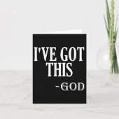 Religious Motivational Saying I've Got This - God  カード (正面)