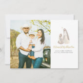 Religious Nativity 1 Photo Christmas Card シーズンカード (正面)