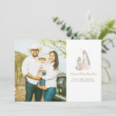 Religious Nativity 1 Photo Christmas Card シーズンカード (スタンド正面)