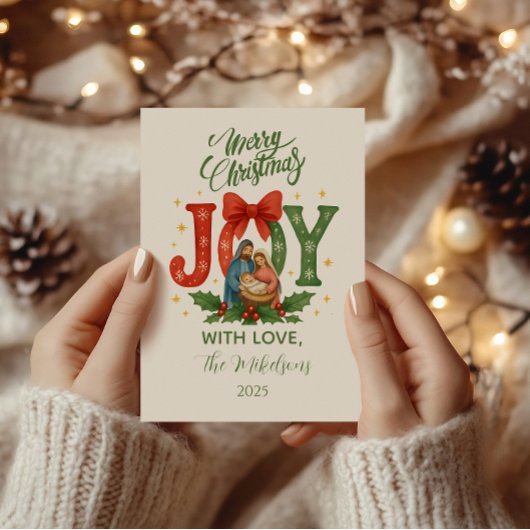 Religious Nativity Christmas シーズンカード