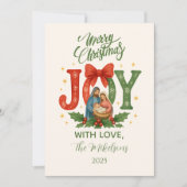 Religious Nativity Christmas シーズンカード (正面)