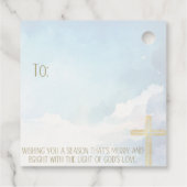 Religious Nativity Holiday Gift Tag  フェイバータグ (裏面)