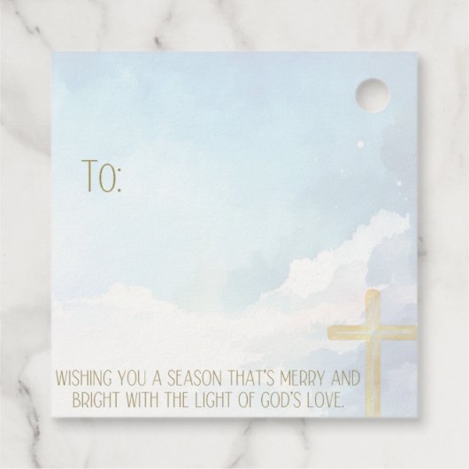 Religious Nativity Holiday Gift Tag  フェイバータグ (裏面)