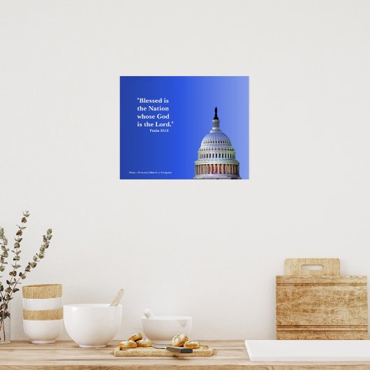 Religious Poster -- a Blessed Nation ポスター (キッチン)