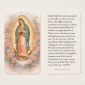 Religious Pregnancy Prayer Guadalupe Catholic  (正面&裏面)
