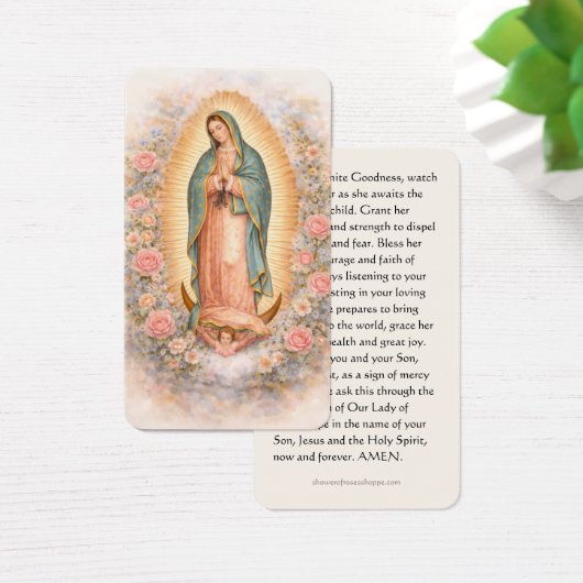 Religious Pregnancy Prayer Guadalupe Catholic  (デスク)