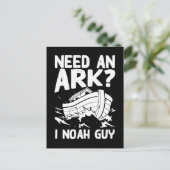 Religious Pun Christian Noah Ark ポストカード (スタンド正面)