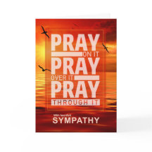 Religious Sympathy Sunset Ocean Pray Through It